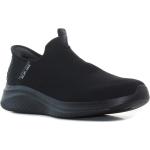Férfi Fekete Skechers Ultra Flex Slip-on tornacipők - 3-5 cm-es sarokkal 45-ös méretben 