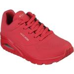 Női Elegáns Feliratos Bőr Piros Skechers Uno Őszi Sportos félcipők Fűzős kapoccsal 40-es méretben 