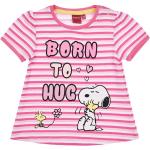 Snoopy rózsaszín csíkos kislány póló