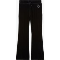 Soft velvet trousers - Black