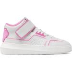 Sportcipõ Calvin Klein Jeans Chunky Cupsole Laceup Mid YW0YW00691 White/Neon Pink 0LA