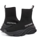 Női Streetwear Textil Fekete Steve Madden Őszi Magasszárú cipők akciósan 40-es méretben 
