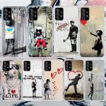 Street Art Banksy Graffiti puha telefontok Samsung Galaxy A52 A53 A12 A13 A22 A23 A32 A33 A72 A73 5g A02s A03s A50s mintához