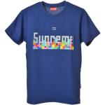 Supreme kék, Tetris mintás gyerek póló – 10 év
