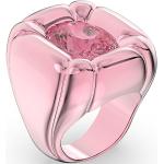 Női Rózsaszín Swarovski Kristály gyűrűk 55 