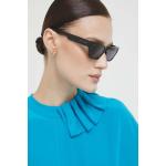 Designer Női Fekete Swarovski Szögletes napszemüvegek Egy méretű 
