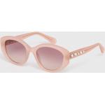 Designer Női Acetát Rózsaszín Swarovski Cat-eye napszemüvegek Egy méretű 