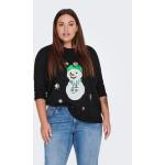 Női Fekete Only Carmakoma Sweater-ek Karácsonyra akciósan 