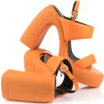 Női Elegáns Bőr Narancssárga Karl Lagerfeld Platform szandálok 36-os méretben 