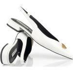 Női Sportos Bőr Fehér Karl Lagerfeld Sling cipők - Hegyes orral 37-es méretben 