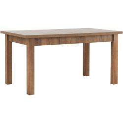 Széthúzható ebédlõasztal, tölgyfa lefkas, 160-203x90 cm, MONTANA STW