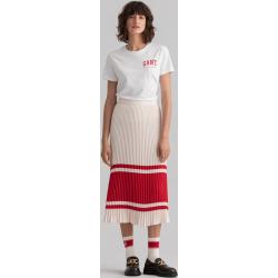 Szoknya Gant D2. Stripe Pleated Skirt Fehér 34