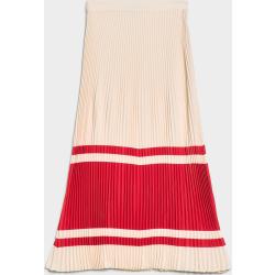 Szoknya Gant D2. Stripe Pleated Skirt Fehér 36