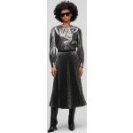 Női Fekete Karl Lagerfeld Midi Rakott szoknyák M-es 