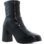 Női Romantikus Textil Fekete Tamaris Téli cipők - 7-9 cm-es sarokkal akciósan 39-es méretben 