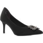 Női Klasszikus Textil Fekete Tamaris Tavaszi Magassarkú cipők - 7-9 cm-es sarokkal akciósan 40-es méretben 