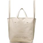 Designer Bézs Calvin Klein Bevásárló táskák 