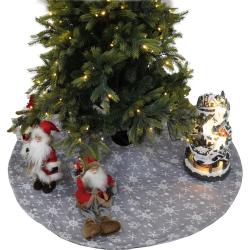 TEMPO-KONDELA CYNTIA, karácsonyfa alátét, szürke, 1,2 m
