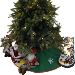 TEMPO-KONDELA GENEVIEVE, karácsonyfa alátét, zöld, 1,2 m
