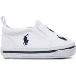 Designer Fiú Fehér Polo Ralph Lauren Rövidszárú tornacipők akciósan 17-es méretben 