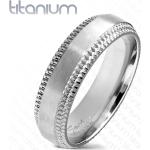 Homokfúvott Ezüst Ekszer eshop Titánium gyűrűk 49 