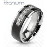 Fényes Ezüst Ekszer eshop Titánium gyűrűk 60 