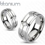 Ezüst Ekszer eshop Titánium gyűrűk 60 
