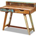 Vintage Színes Fiókos Íróasztalok Fenntartható forrásból Újrahasznosított fa 