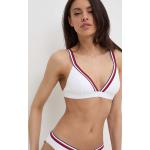 Női Elasztán Fehér Tommy Hilfiger Bélelt Merevítős bikini felsők Fenntartható forrásból - 60AA kosár XS-es 