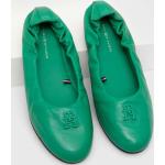 Női Lezser Bőr Zöld Tommy Hilfiger Elevated Balerina cipők 36-os méretben 