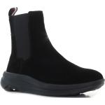 Férfi Lezser Fekete Tommy Hilfiger Chunky sarkú Téli cipők - 3-5 cm-es sarokkal Szarvasbőr akciósan 46-os méretben 