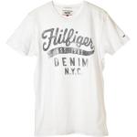 Tommy Hilfiger fehér, feliratos férfi póló – L