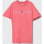 Klasszikus Feliratos Rózsaszín Tommy Hilfiger Gyerek rövid ujjú pólók 128-as méretű 