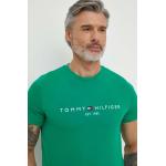 Férfi Zöld Tommy Hilfiger Galléros pólók Bio összetevőkből S-es 