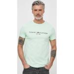 Férfi Zöld Tommy Hilfiger Galléros pólók Bio összetevőkből M-es 