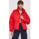 Női Poliészter Piros Tommy Hilfiger Béléses Steppelt kabátok Fenntartható forrásból - Vízálló M-es 