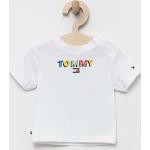 Feliratos Elasztán Fehér Tommy Hilfiger Gyerek rövid ujjú pólók Újszülötteknek 