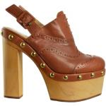 Női Bőr Barna Tommy Hilfiger x Zendaya Bélelt Platform cipők - 9 cm fölötti sarokkal akciósan 37-es méretben 