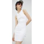 Női Elasztán Fehér Hilfiger Denim Mini Kereknyakú Testhezálló ruhák S-es 