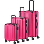 Poliészter Rózsaszín Travelite Kerekes Bőrönd szettek 3 darab / csomag akciósan 