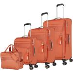 Poliészter Narancssárga Travelite Kerekes Bőrönd szettek 4 darab / csomag akciósan 