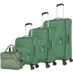 Poliészter Zöld Travelite Kerekes Bőrönd szettek 4 darab / csomag akciósan 