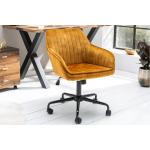 Modern Bársony Mustár árnyalatú Invicta Irodai székek 