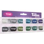 TyToo - Csillámpor szett - Legszebb hideg színek 12 x 2,5 ml (CTPS0033)