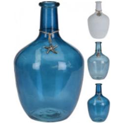 Üveg váza tengerész díszítéssel