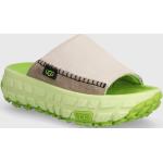 UGG papucs velúrból Venture Daze Slide zöld, nõi, platformos, 1152680