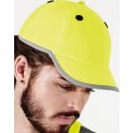 Uniszex sapka munkaruha Beechfield Enhanced-Viz EN812 Bump Cap Egy méret, Fluorescent Narancssárga