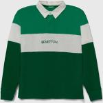 Fiú Zöld UNITED COLORS OF BENETTON Gyerek hosszú ujjú pólók Fenntartható forrásból Újszülötteknek 