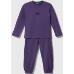 Elasztán Lila UNITED COLORS OF BENETTON Gyerek pizsamák Fenntartható forrásból 110-es méretű 