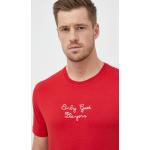 Férfi Piros UNITED COLORS OF BENETTON Kereknyakú Rövid ujjú pólók XL-es 